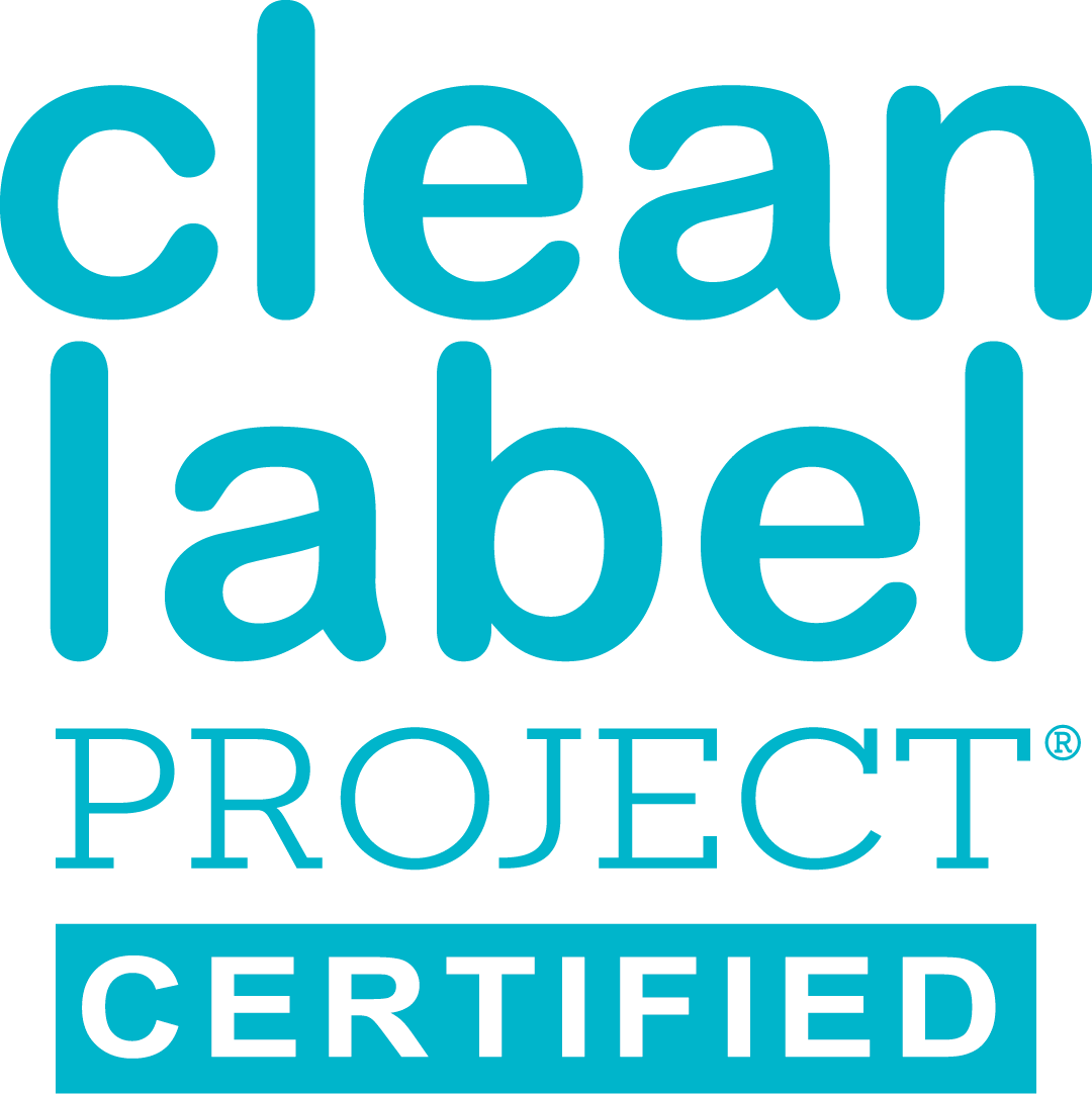 Clean Label Project Certified logo in blue text on a white background.
