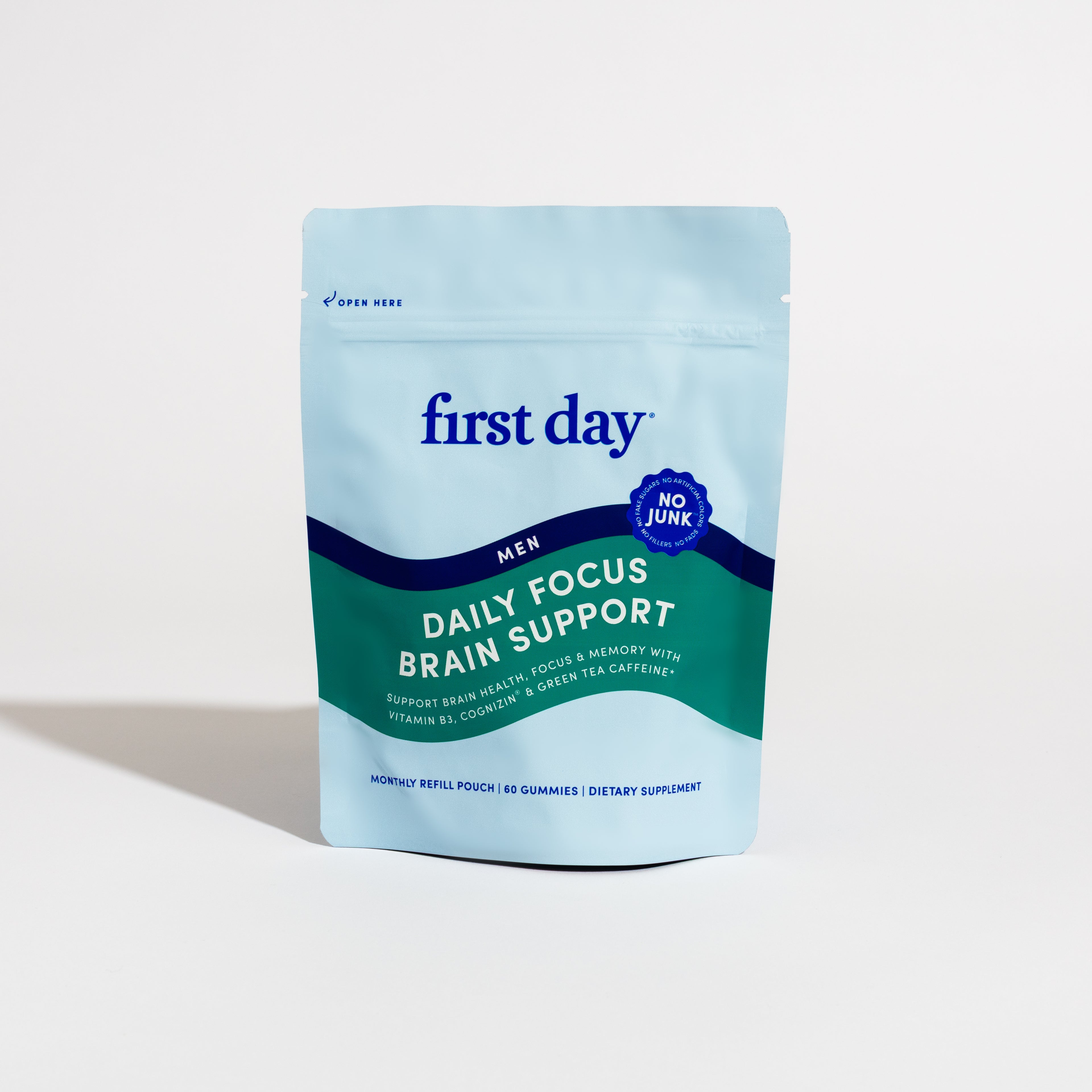 A light blue and teal Men&