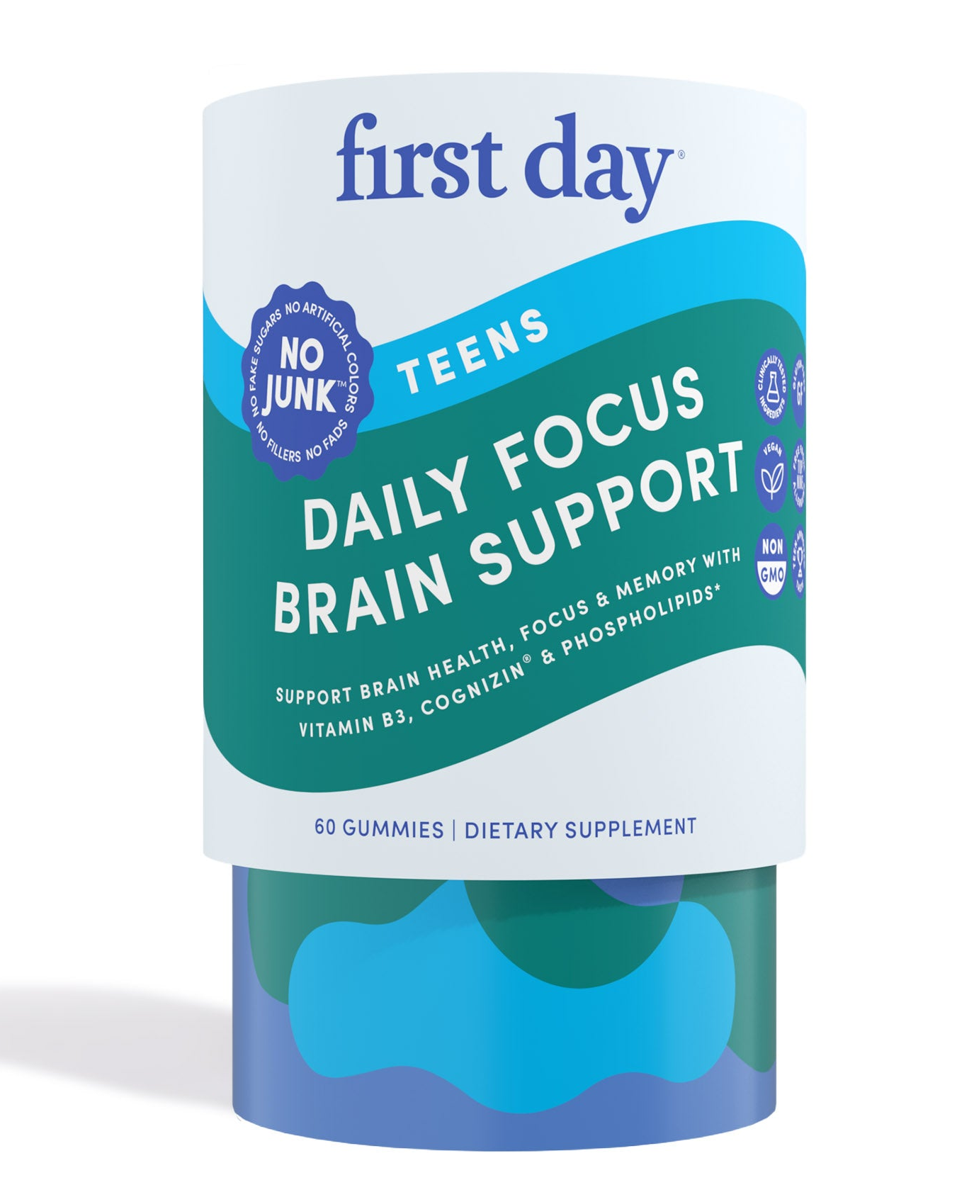 Brain Teens gummy vitamin container.